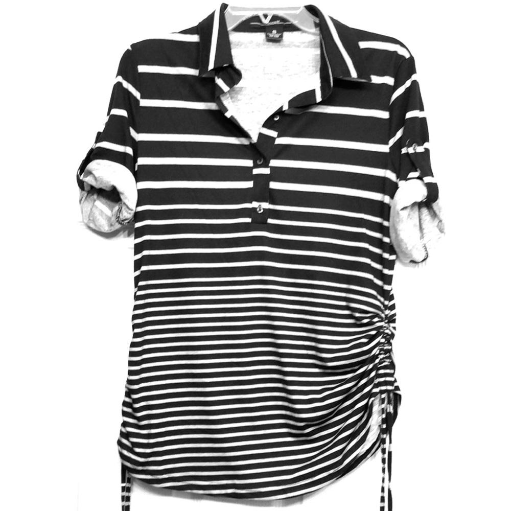 Super Cute Black pin striped shirt!